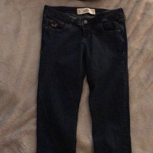 Low rise dark wash jeans